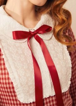 Vintage Vision Tie-Neck Dress -Molly Bracken Clothing Shop 207991 RED 7