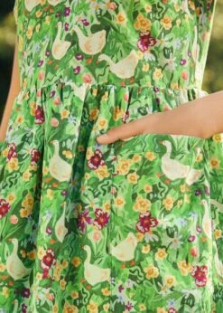 Gathering Wild Flowers Dress -Molly Bracken Clothing Shop 208069 GRNIVY HP 7