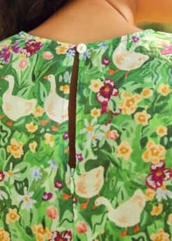 Gathering Wild Flowers Dress -Molly Bracken Clothing Shop 208069 GRNIVY HP 7 2