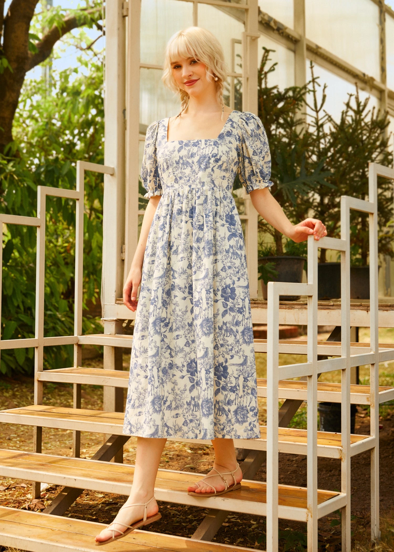 Enchanted Meadow Toile Dress 6 Enchanted Meadow Toile Dress - Image 6