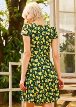 Zest For Life Sweetheart Dress 10 Zest For Life Sweetheart Dress -Molly Bracken Clothing Shop 208084 LEMON 3