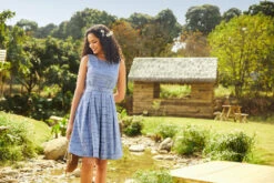 Sailor’s Reverie Fit & Flare Dress 12 Sailor’s Reverie Fit & Flare Dress -Molly Bracken Clothing Shop 208122 DENIMBLU 5