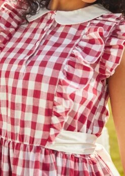 Belle Of The Ballet Collar Dress 7 Belle Of The Ballet Collar Dress -Molly Bracken Clothing Shop 208136 REDGHINGHAM HP 7