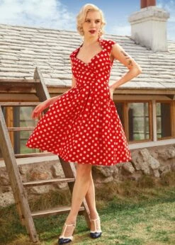 Dotted Darling Fit & Flare Dress