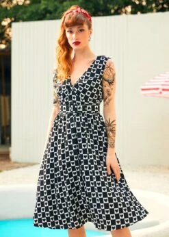 Hopeless Romantic Fit & Flare Dress 9 Hopeless Romantic Fit & Flare Dress -Molly Bracken Clothing Shop 208144 BLKHEART 2