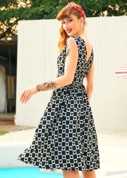 Hopeless Romantic Fit & Flare Dress 7 Hopeless Romantic Fit & Flare Dress -Molly Bracken Clothing Shop 208144 BLKHEART 3