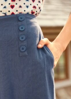 Sail Away Wide-Leg Trousers 9 Sail Away Wide-Leg Trousers -Molly Bracken Clothing Shop 208153 NAV 7