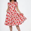 Bold Floral Swing Dress