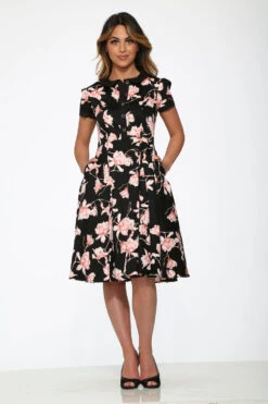 Front Page -Molly Bracken Clothing Shop 21160BlackPinkFloralDress 7