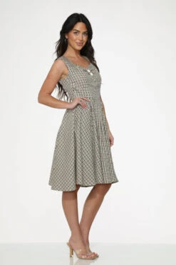 Gingham Swing Dress -Molly Bracken Clothing Shop 21720 Gingham Swing Dress 10