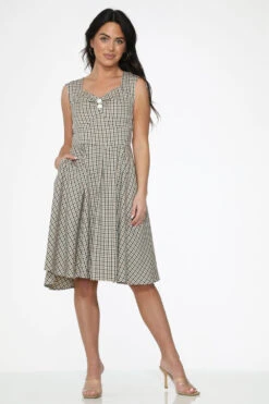 Gingham Swing Dress -Molly Bracken Clothing Shop 21720 Gingham Swing Dress 4