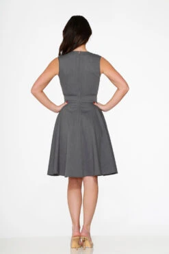 Grey Jenny Swing Dress 9 Grey Jenny Swing Dress -Molly Bracken Clothing Shop 21951 Gray Swing Dress 19