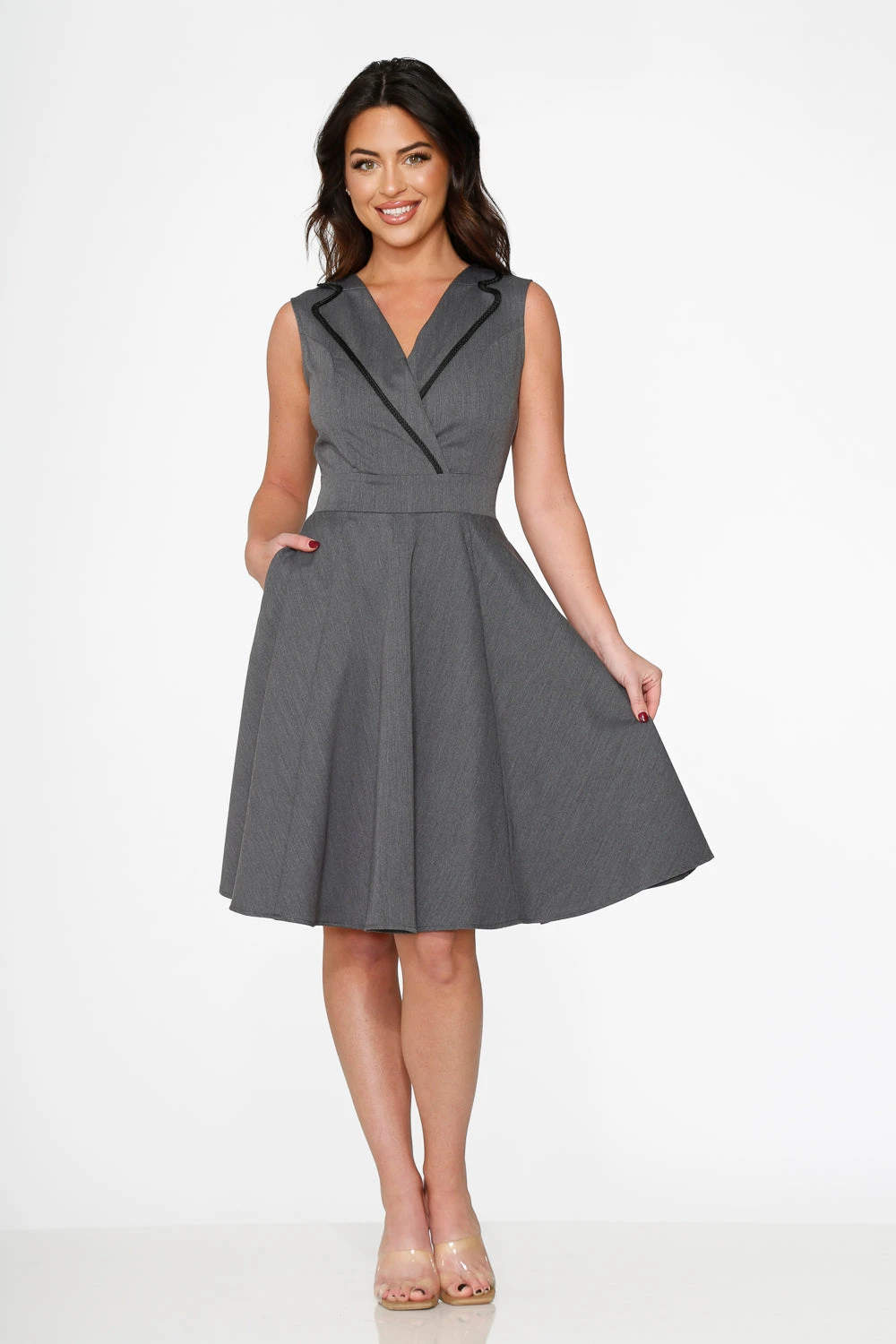 Grey Jenny Swing Dress 1 Grey Jenny Swing Dress