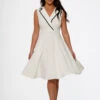 White Jenny Swing Dress