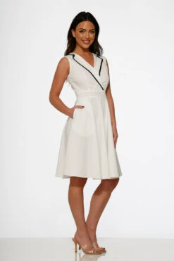 White Jenny Swing Dress -Molly Bracken Clothing Shop 21952 White Swing Dress 7