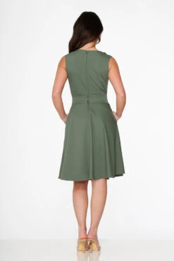 Olive Jenny Swing Dress 12 Olive Jenny Swing Dress -Molly Bracken Clothing Shop 21954 Green Swing Dress 15