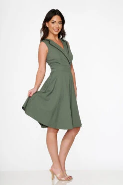 Olive Jenny Swing Dress 10 Olive Jenny Swing Dress -Molly Bracken Clothing Shop 21954 Green Swing Dress 8