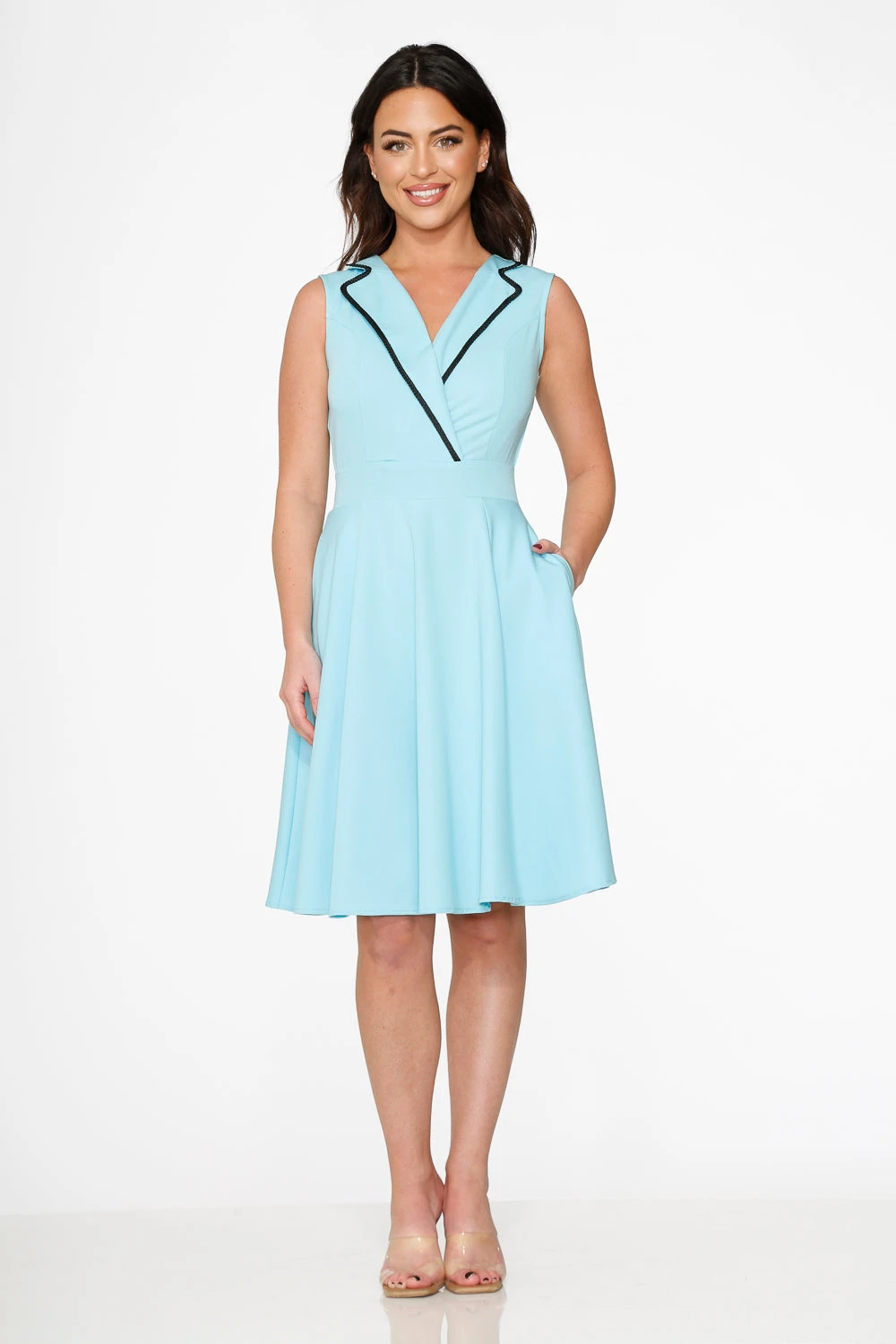 Blue Jenny Swing Dress 2 Blue Jenny Swing Dress - Image 2