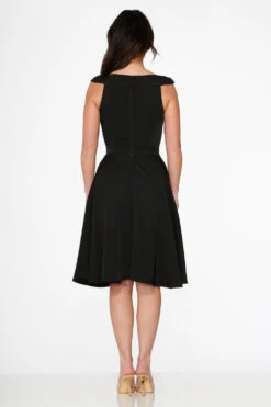Black Occasional Swing Dress -Molly Bracken Clothing Shop 22030 Black Swing Dress 12