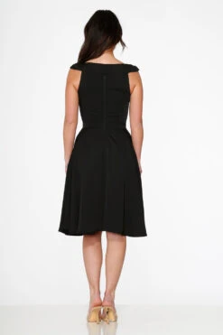 Black Occasional Swing Dress -Molly Bracken Clothing Shop 22030 Black Swing Dress 14