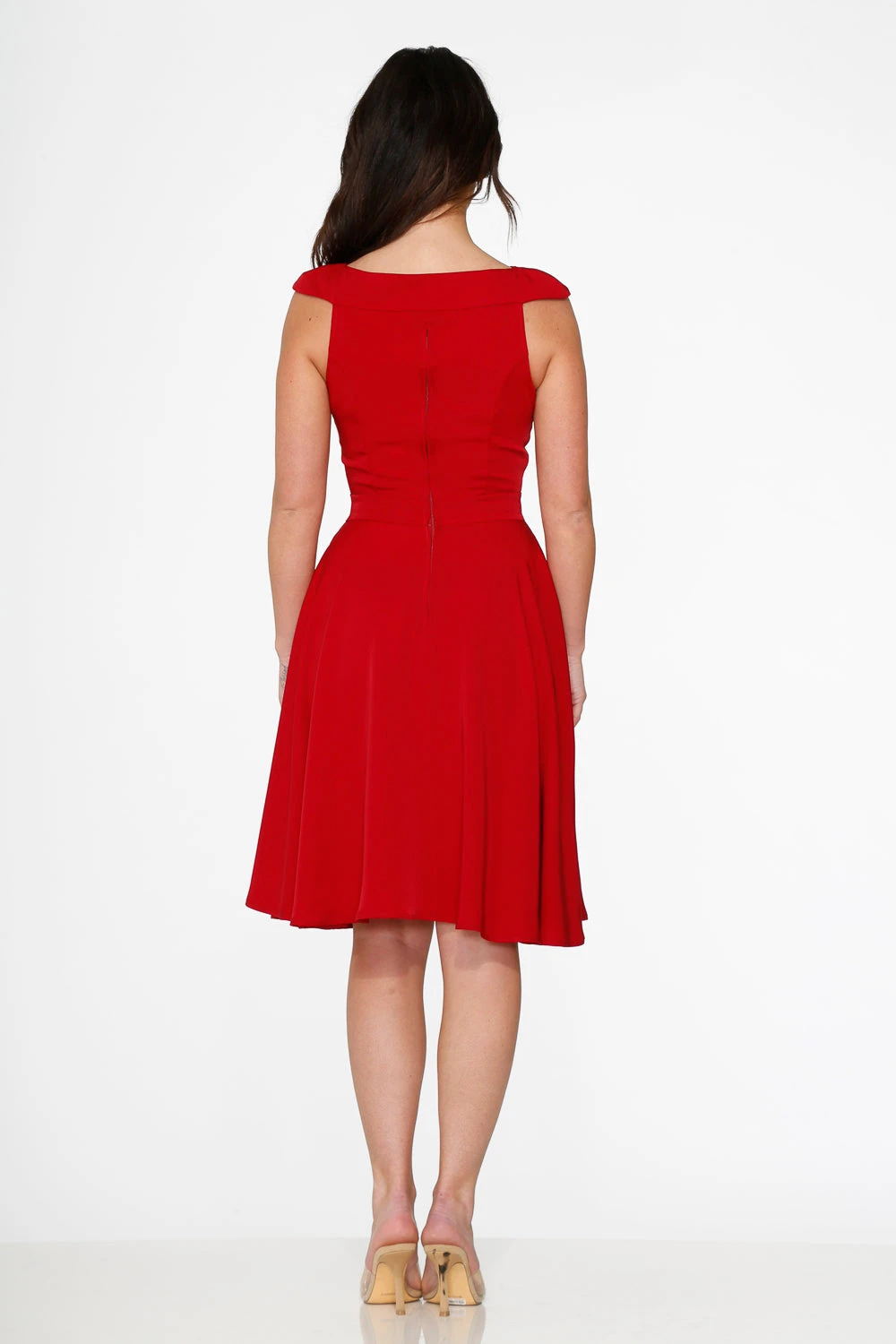 Red Occasional Swing Dress 6 Red Occasional Swing Dress - Image 6