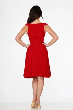 Red Occasional Swing Dress 11 Red Occasional Swing Dress -Molly Bracken Clothing Shop 22032 Red Swing Dress 19