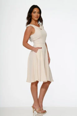 Off White Occasional Swing Dress 9 Off White Occasional Swing Dress -Molly Bracken Clothing Shop 22033 Offwhite Swing Dress 10