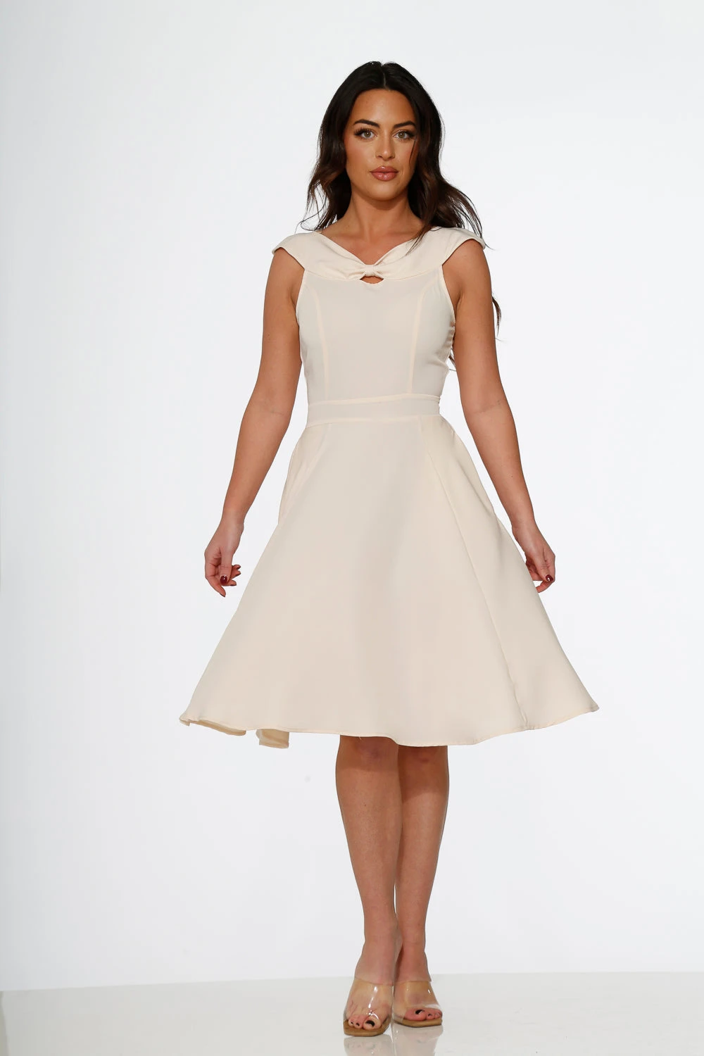 Off White Occasional Swing Dress 6 Off White Occasional Swing Dress - Image 6