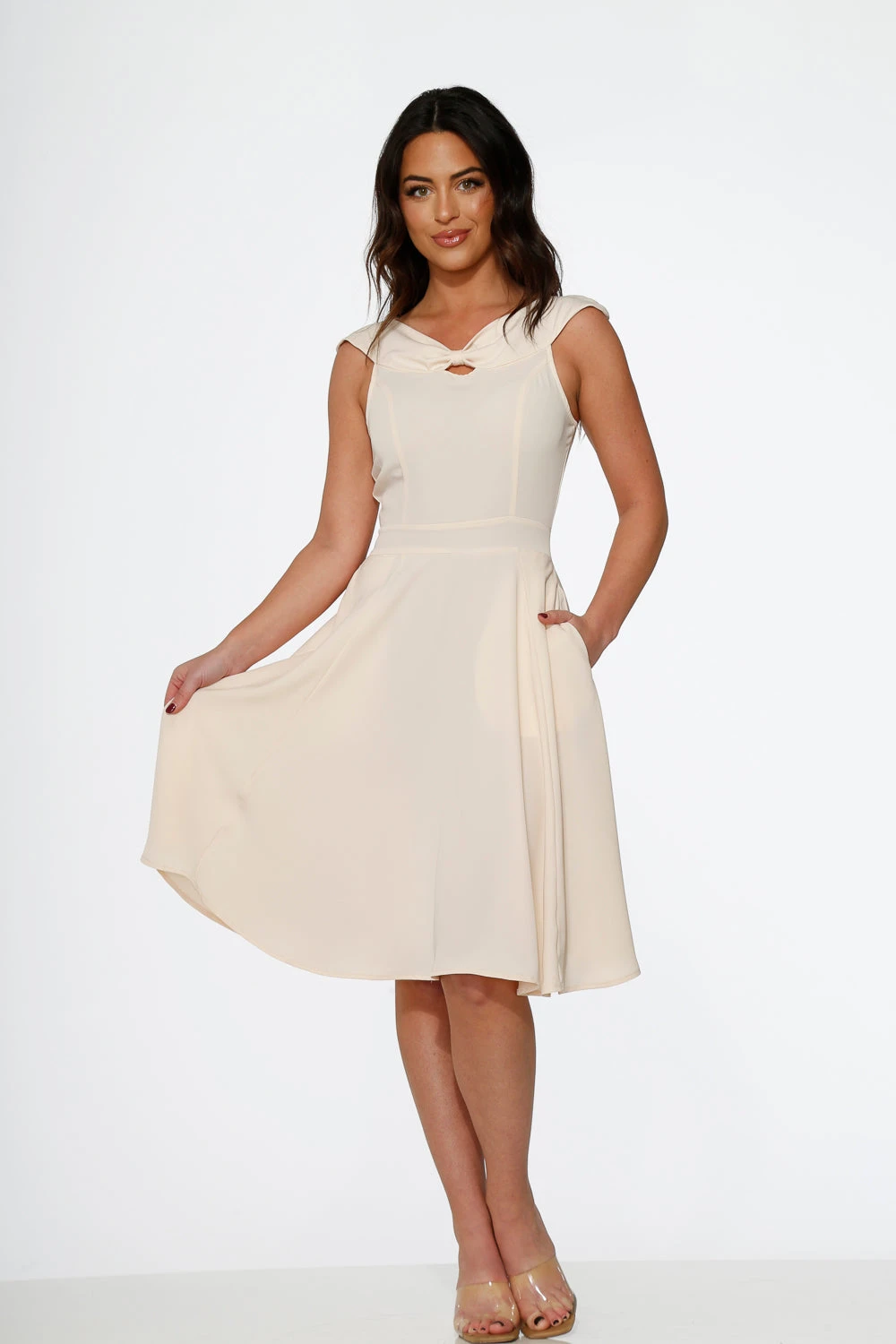 Off White Occasional Swing Dress 3 Off White Occasional Swing Dress - Image 3