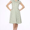 Green Plaid Swing Dress