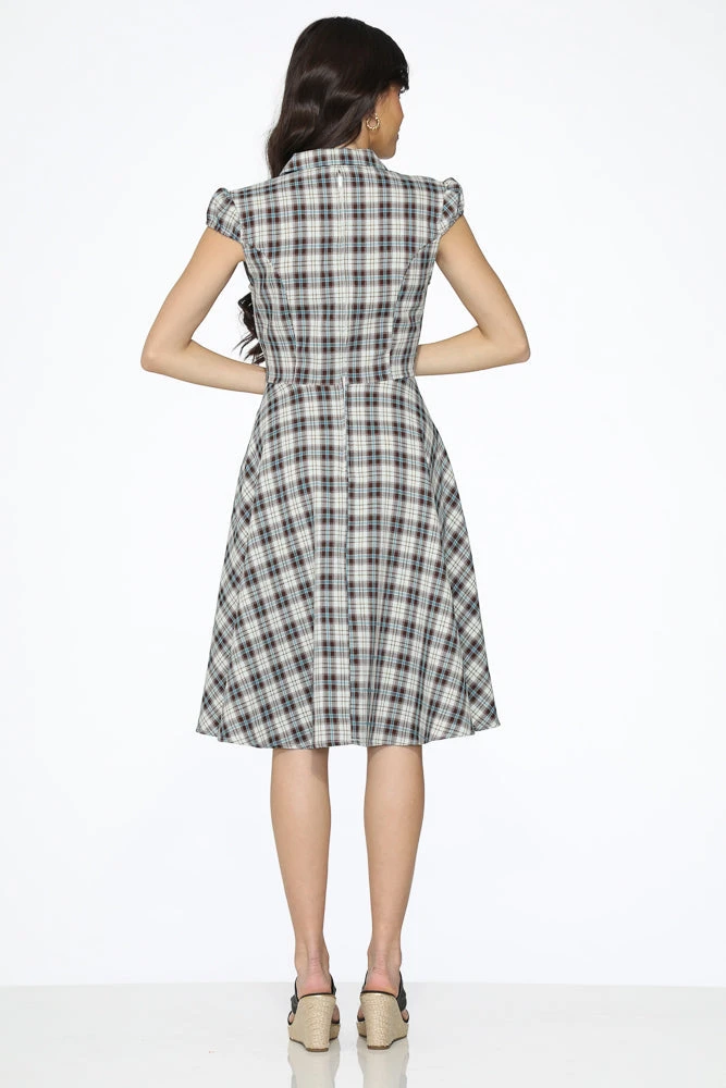 Black Plaid Swing Dress 3 Black Plaid Swing Dress - Image 3