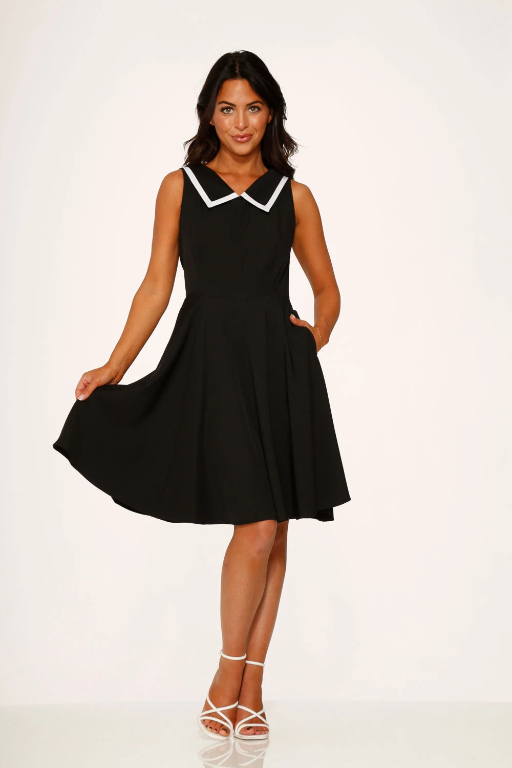 Black & White Swing Dress 1 Black & White Swing Dress