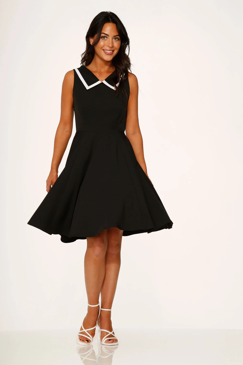 Black & White Swing Dress 3 Black & White Swing Dress - Image 3