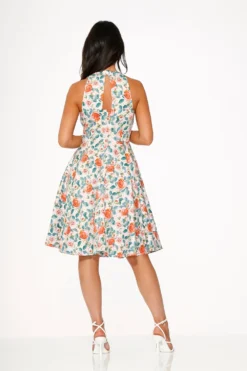 Pink Floral Swing Dress -Molly Bracken Clothing Shop 23870 Pink Floral Swing Dress 15