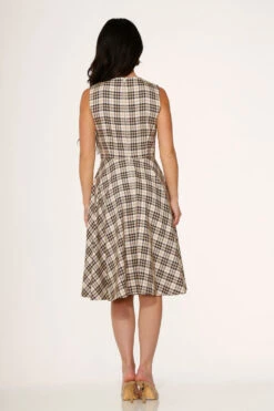 Yellow Plaid Swing Dress -Molly Bracken Clothing Shop 24290 Yellow Plaid Dress 12