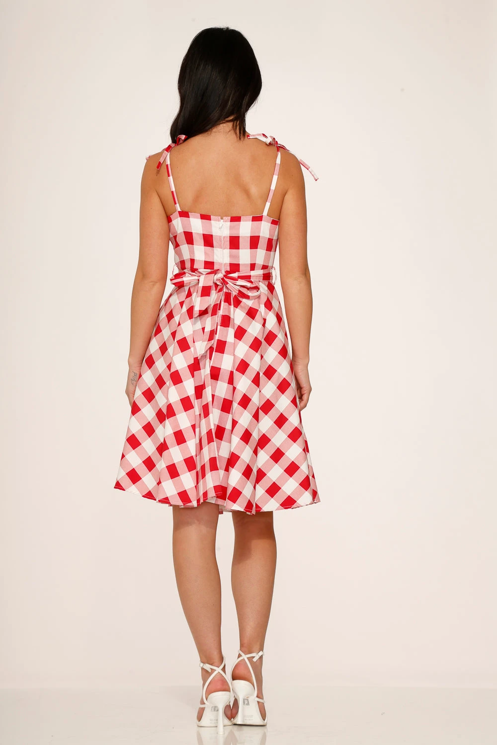 Red & White Picnic Swing Dress 5 Red & White Picnic Swing Dress - Image 5