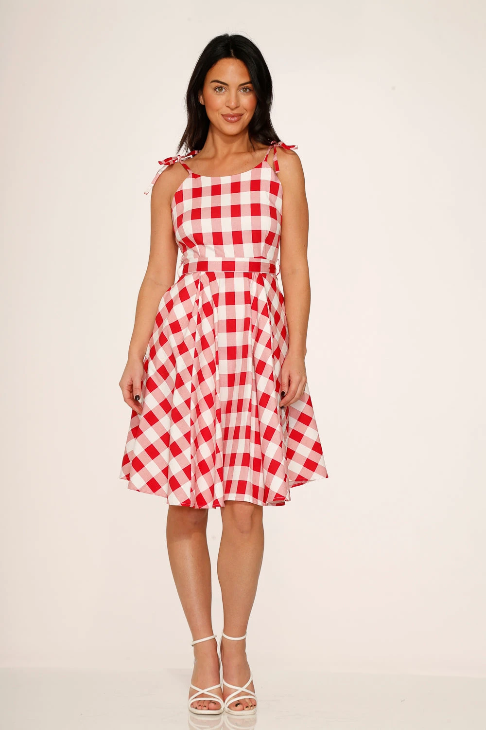 Red & White Picnic Swing Dress 7 Red & White Picnic Swing Dress - Image 7