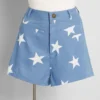 All Stars, No Stripes High-Rise Denim Shorts