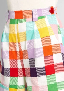 Party Picnic Gingham Shorts -Molly Bracken Clothing Shop 3af31bc733b4c5dff87f645e5b5ae222