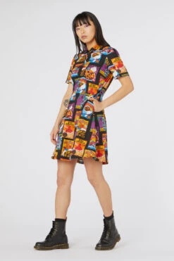 Cereal Cotton Shirt Dress 8 Cereal Cotton Shirt Dress -Molly Bracken Clothing Shop DGFS299305 001 5