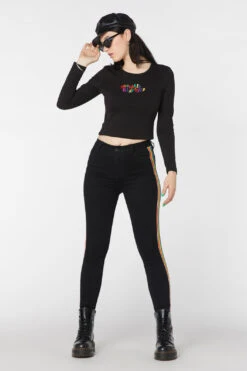 Denim Rainbow Slim Fit Jeans 6 Denim Rainbow Slim Fit Jeans -Molly Bracken Clothing Shop DGFT317318 001 4