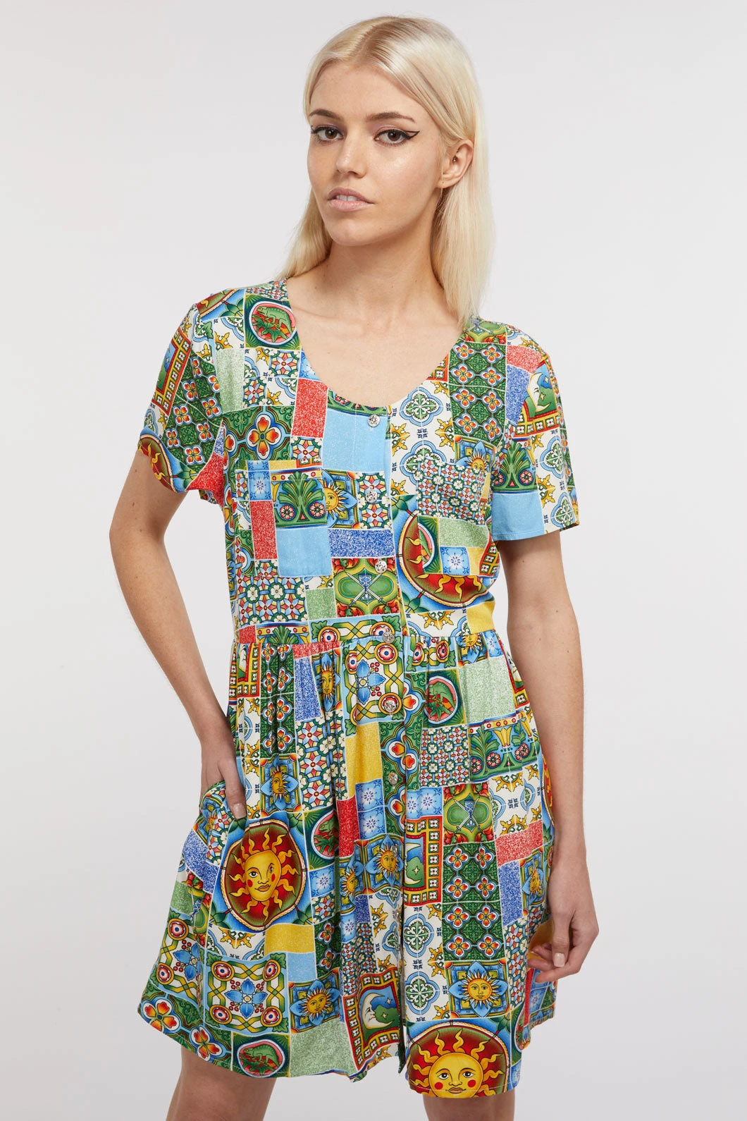 Majolica Viscose Baby Doll Dress 1 Majolica Viscose Baby Doll Dress