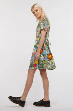 Majolica Viscose Baby Doll Dress 8 Majolica Viscose Baby Doll Dress -Molly Bracken Clothing Shop DGFU237305 027 5