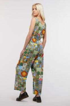 Majolica Viscose Jumpsuit -Molly Bracken Clothing Shop DGFU238327 027 2