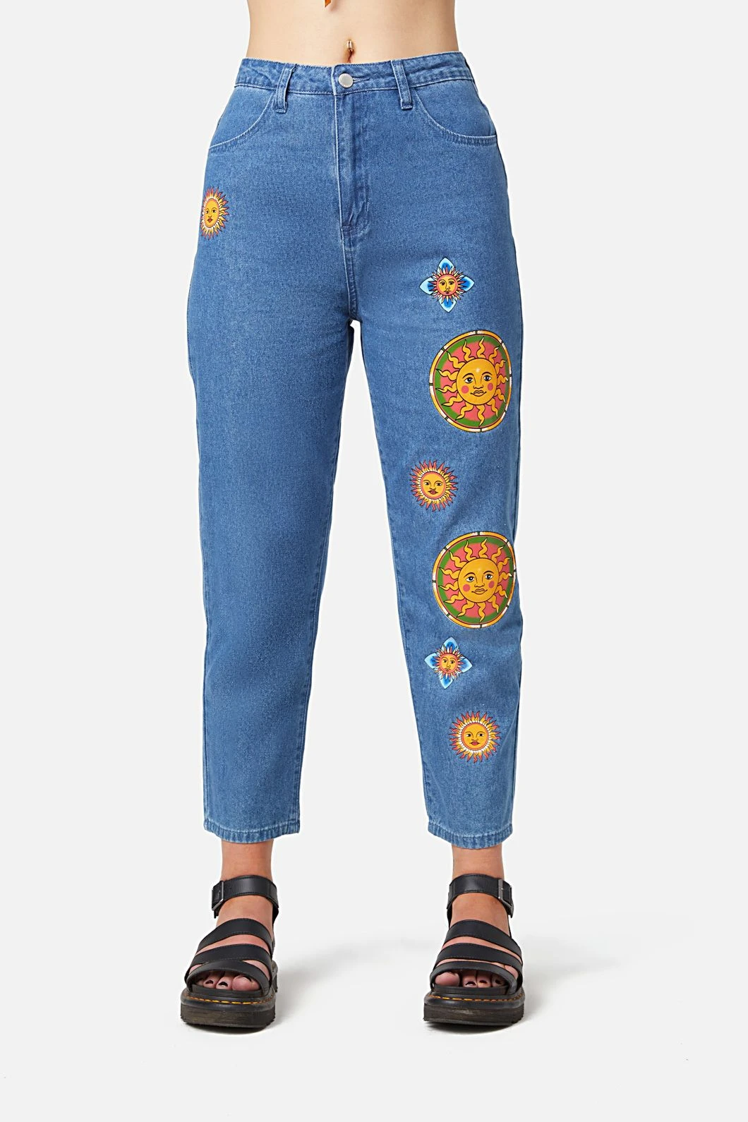 Denim Sun Print Jean 3 Denim Sun Print Jean - Image 3