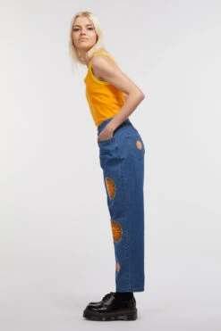 Denim Sun Print Jean 10 Denim Sun Print Jean -Molly Bracken Clothing Shop DGFU241318 003 5