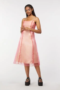 Holographic Sheer Dress