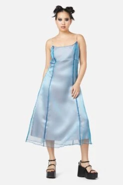 Holographic Sheer Dress 20 Holographic Sheer Dress -Molly Bracken Clothing Shop DGFU352005 525 2