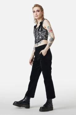 At The Alter Velvet Kick Flares 11 At The Alter Velvet Kick Flares -Molly Bracken Clothing Shop DGFW082 001 2