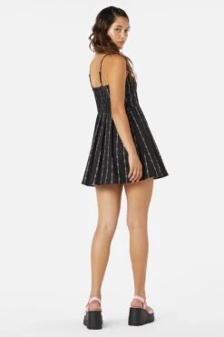 Barb Wire Bustier Pleated Dress 7 Barb Wire Bustier Pleated Dress -Molly Bracken Clothing Shop DGFW204 001 4